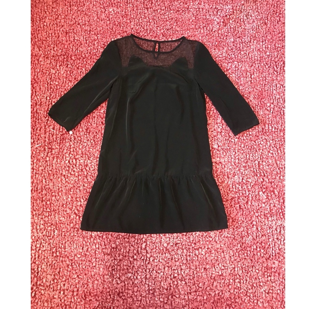 H&M Divided Size 2 Black Cat Top
